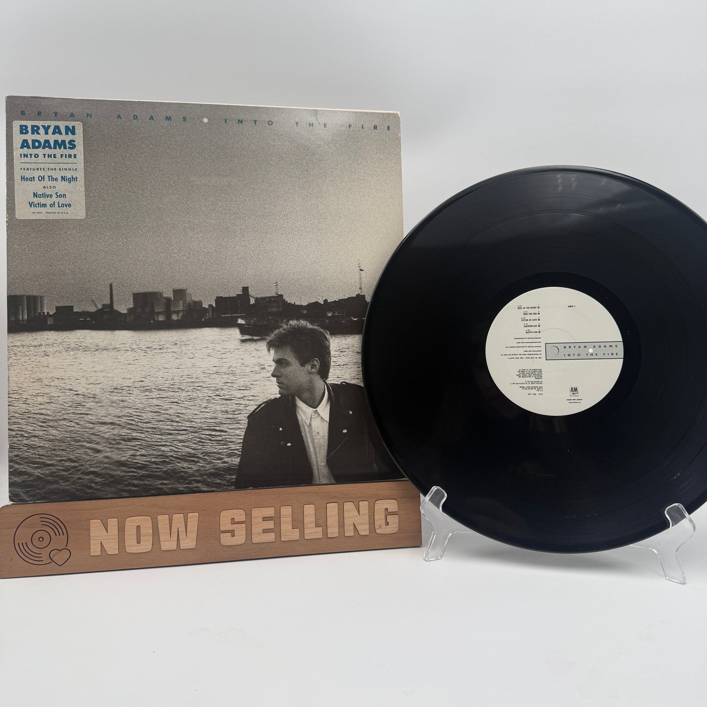 Bryan Adams - Into The Fire Gold Stamp Promo Vinyl LP