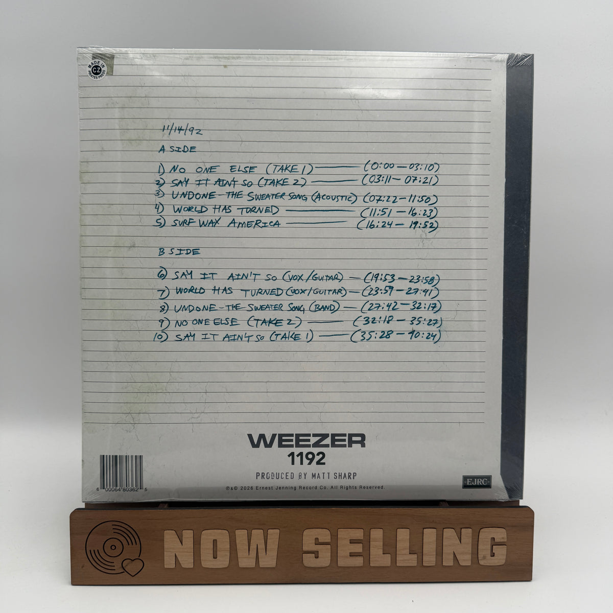 Weezer - 1192 Vinyl LP Reissue SEALED Blue Album