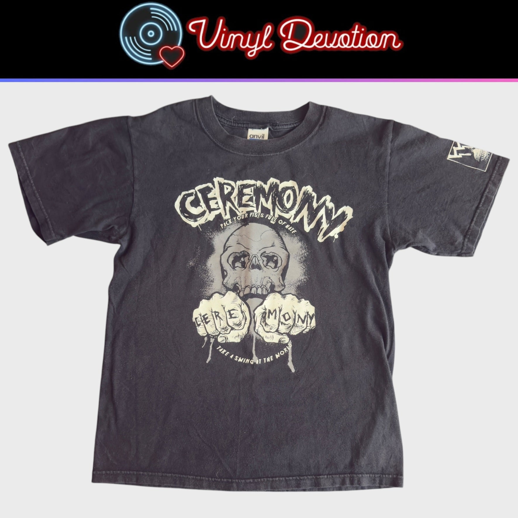 Ceremony Hardcore Band Kersed - Ruined Vintage T-Shirt Size S