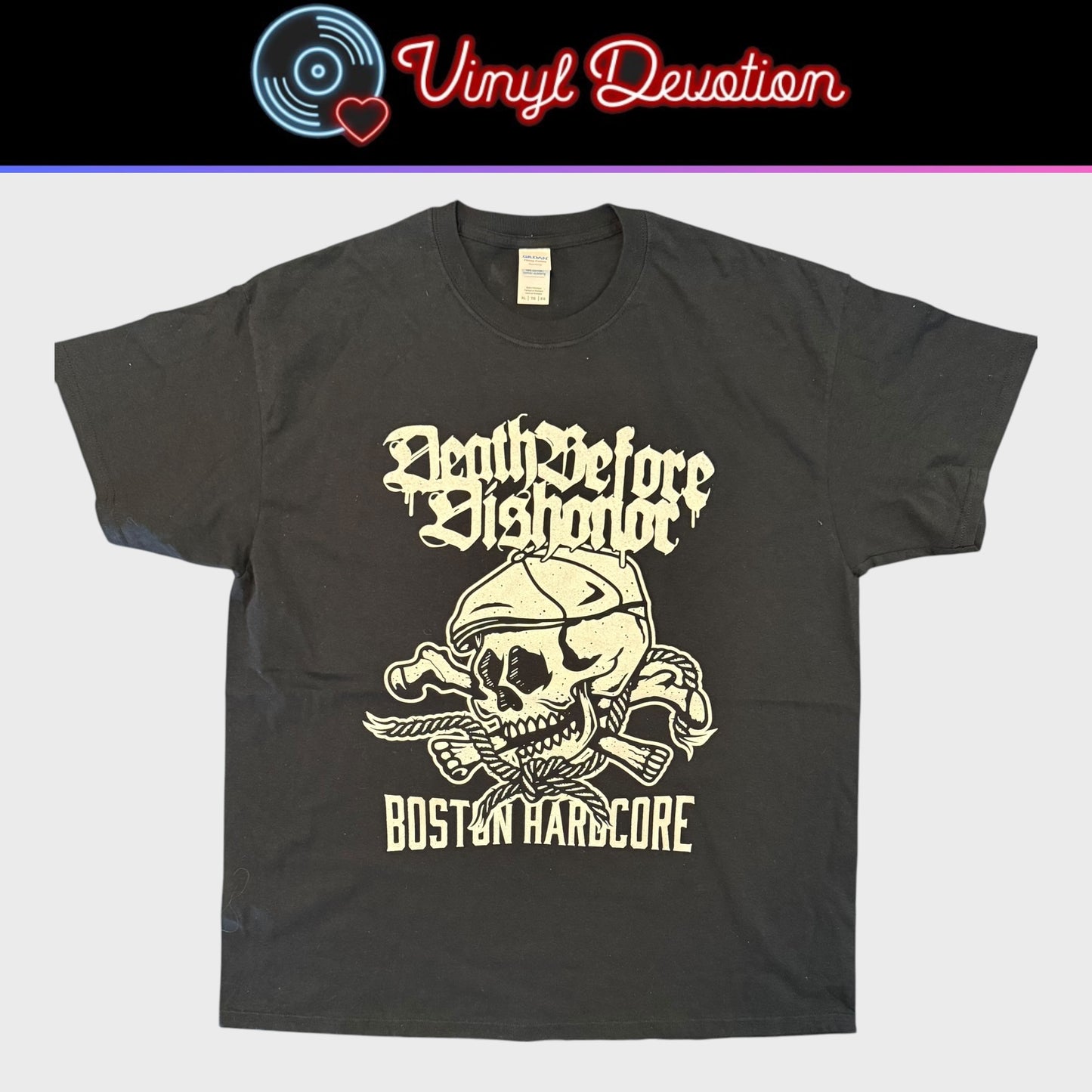 Death Before Dishonor Band Boston Hardcore Skull T-Shirt Size XL