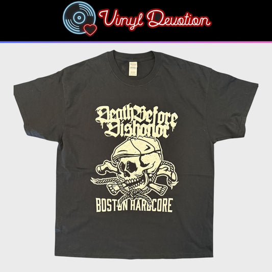 Death Before Dishonor Band Boston Hardcore Skull T-Shirt Size XL