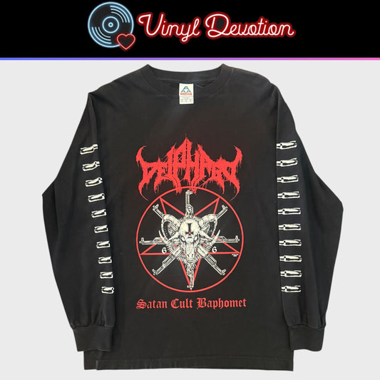 Deiphago Band Satan Cult Baphomet Long Sleeve T-Shirt Size M