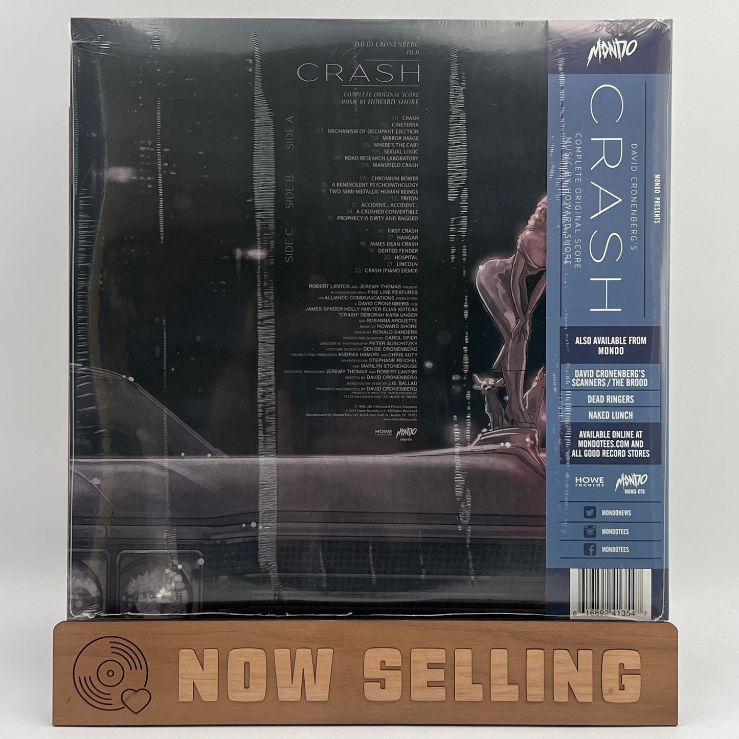 Crash Soundtrack Vinyl LP SEALED David Cronenberg Howard Shore