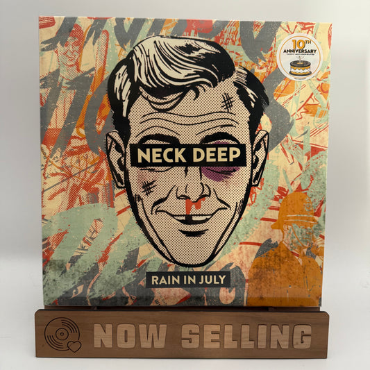 Neck Deep - Rain In July Vinyl EP Reissue Clear With Multi-Color Splatter SEALED