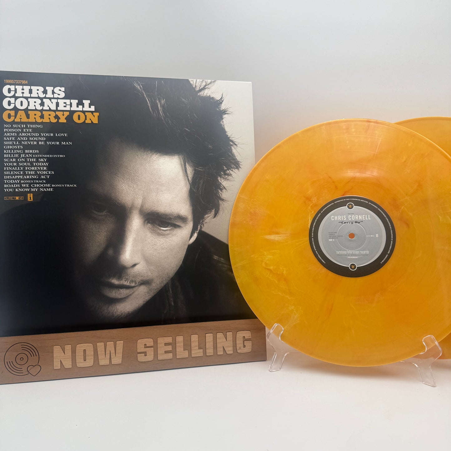 Chris Cornell - Carry On Vinyl LP Reissue Yellow Orange Heliacal Sun IVC Soundgarden