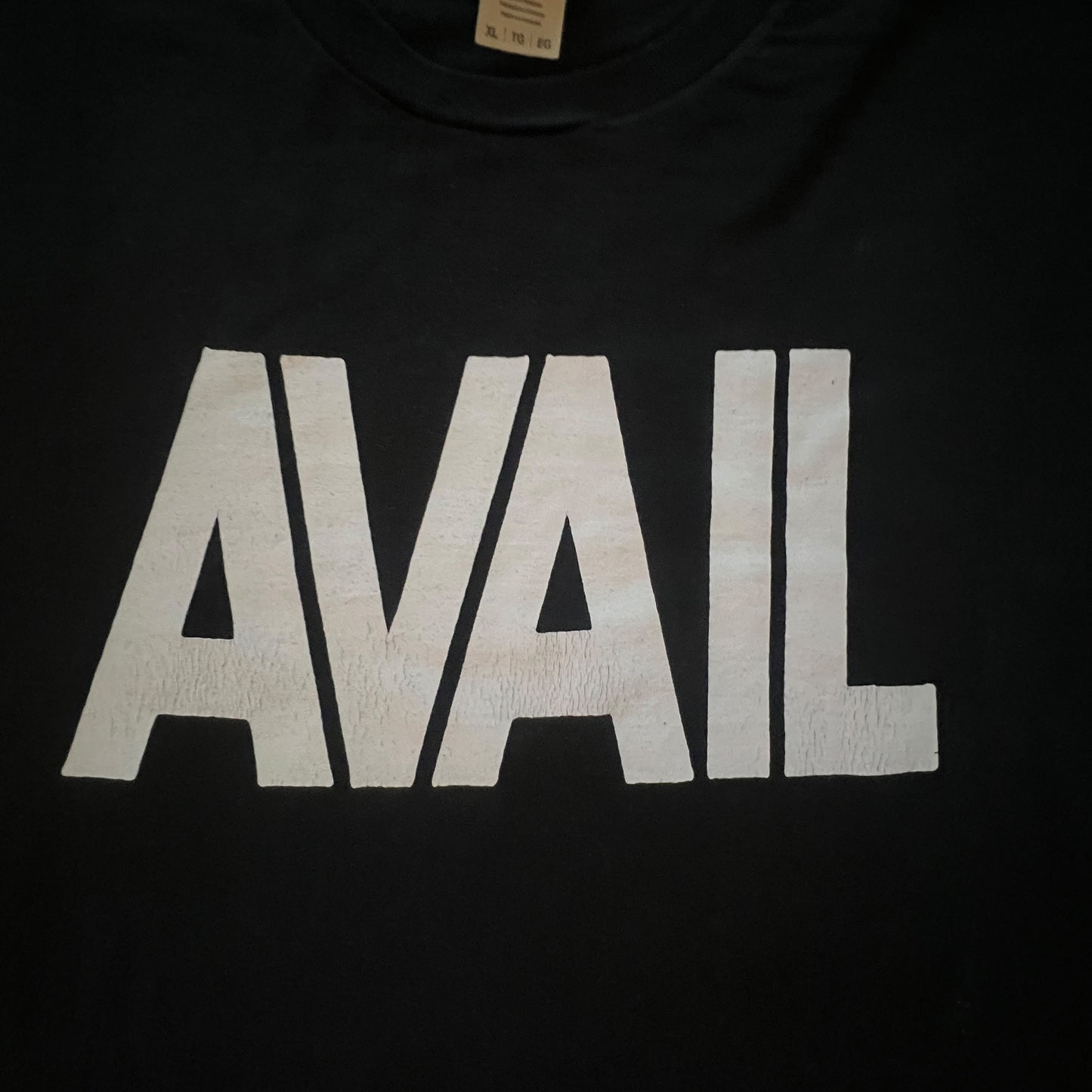 Avail Band Poor Ugly Happy T-Shirt Size XL