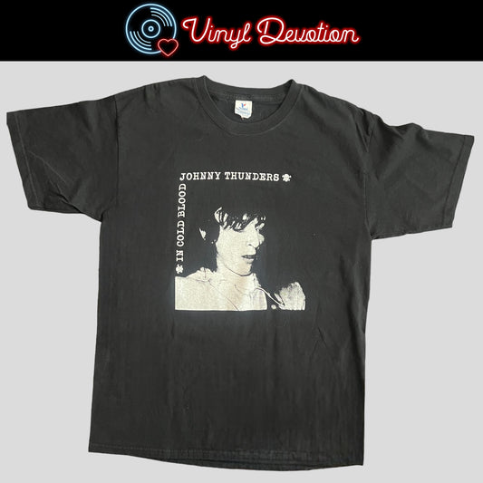Johnny Thunders In Cold Blood Vintage T-Shirt Size L New York Dolls Band