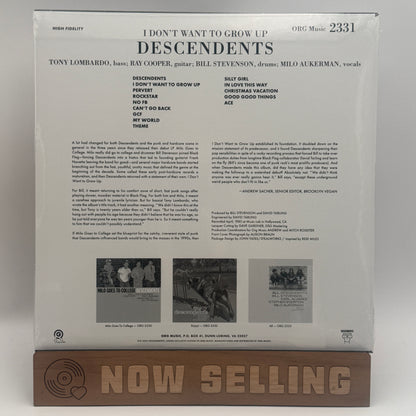 Descendents - I Don't Want To Grow Up Vinyl LP ORG Punk Note SEALED