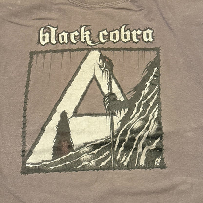 Black Cobra Band Gray T-Shirt Size M