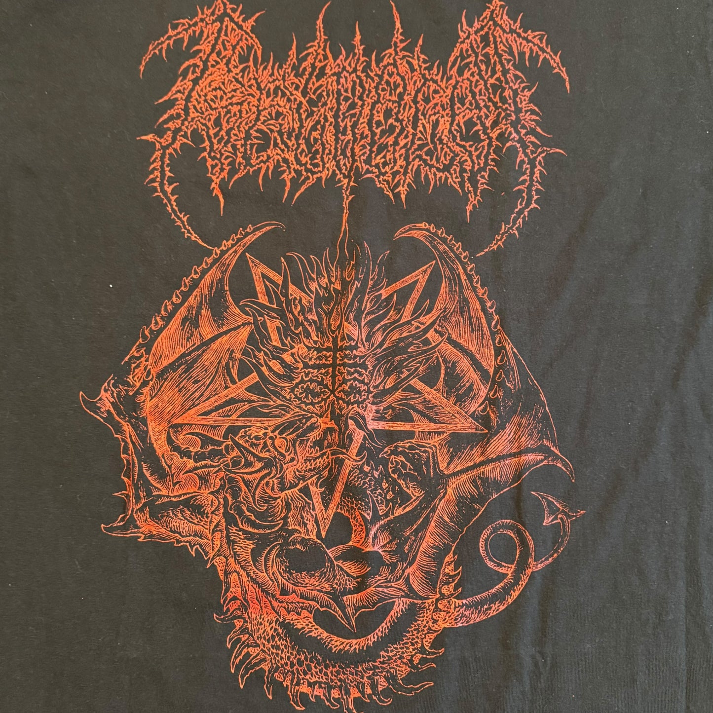 Pseudogod Band Pentagram Serpent T-Shirt Size XL