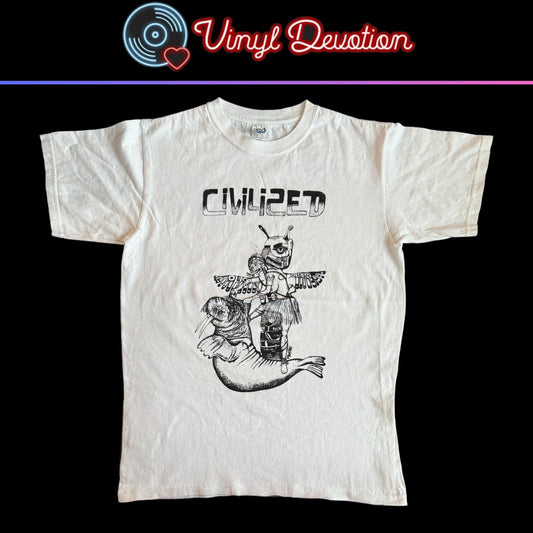 Civilized Denver Hardcore Band White T-Shirt Size M Meatdog