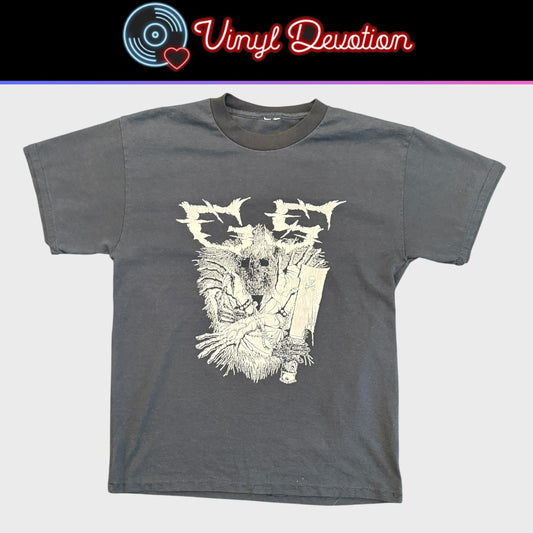 Godstomper Band S.O.B. RIP (Sabotage Organized Barbarian) Vintage T-Shirt Size S Patched