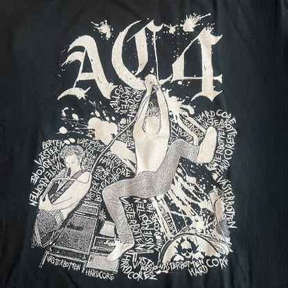 AC4 Band Vaster Botten Hardcore / High Kick T-Shirt Size L Refused The Vectors
