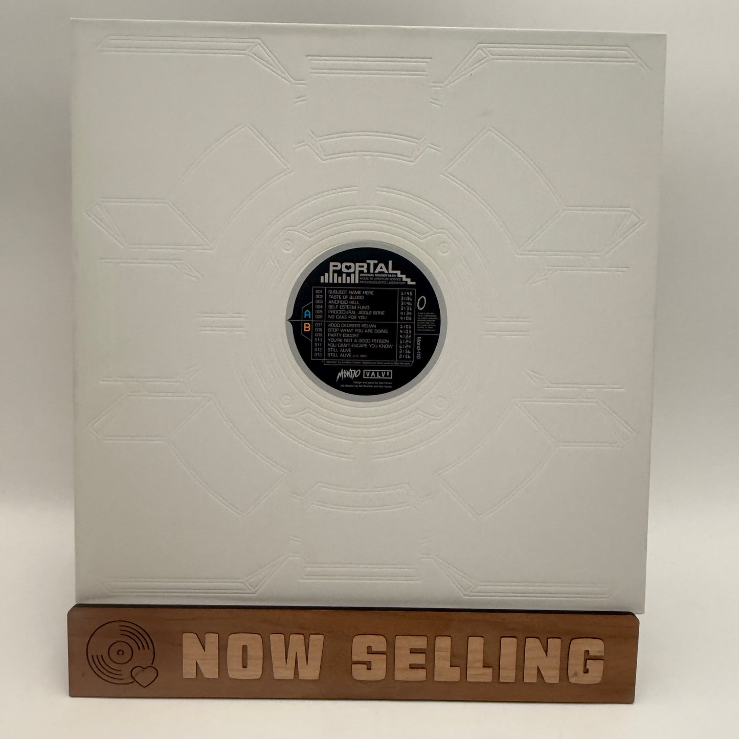 Portal Video Game Soundtrack Vinyl LP White Gray Split Valve Aperture Science