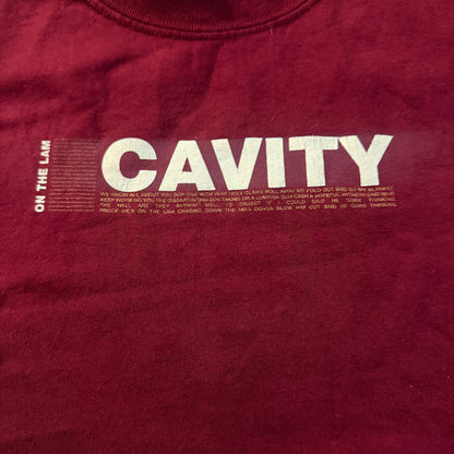 Cavity Sludge Band On The Lamb Hydra Head Maroon Vintage T-Shirt Size M EyeHateGod