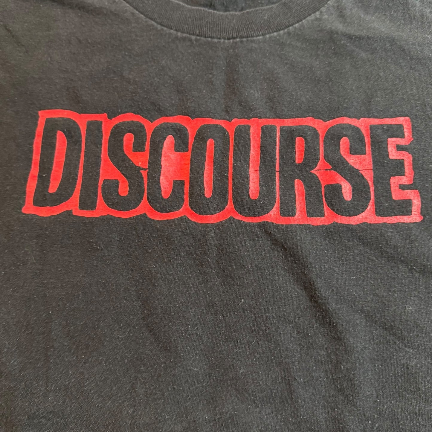 Discourse Straight Edge Hardcore Band Fall 2014 Tour T-Shirt Size XL
