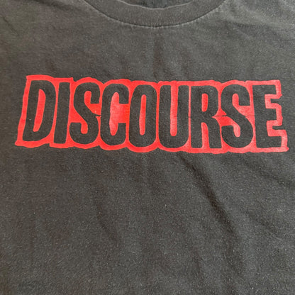 Discourse Straight Edge Hardcore Band Fall 2014 Tour T-Shirt Size XL