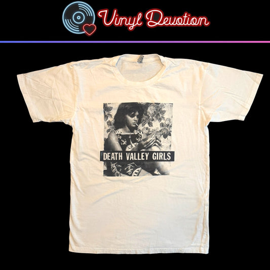 Death Valley Girls Band Cigarette Girl White T-Shirt Size S