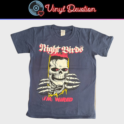 Night Birds Band I'm Wired - Mutiny At Muscle Beach 2015 Blue T-Shirt Size S