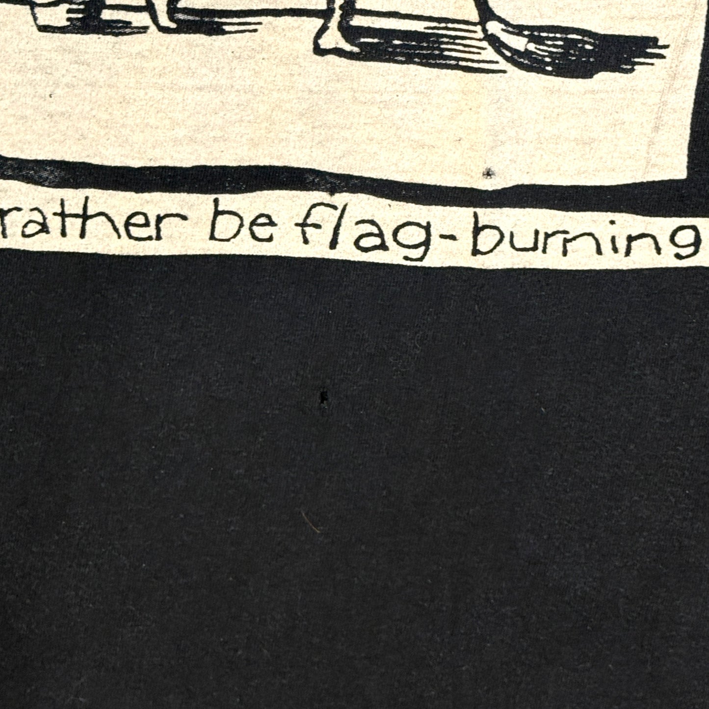 Propagandhi Band I'd Rather Be Flag Burning 90s Vintage T-Shirt Size XXL