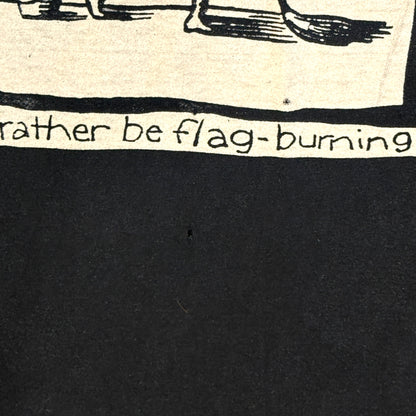 Propagandhi Band I'd Rather Be Flag Burning 90s Vintage T-Shirt Size XXL