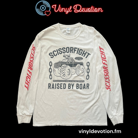 Scissorfight Band Raised By Boar Long Sleeve T-Shirt Size Large