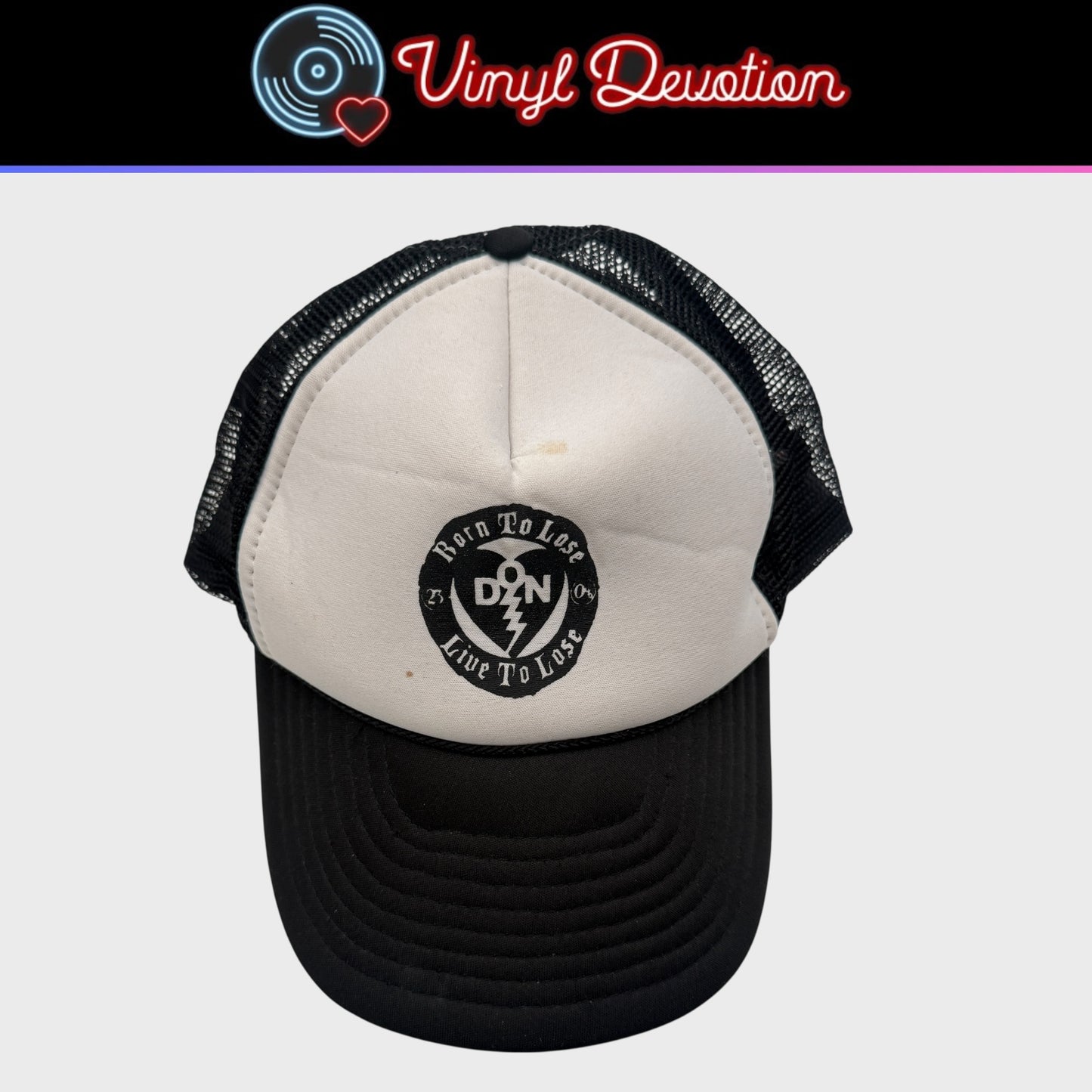 Dukes Of Nothing Band White / Black Mesh Trucker Hat Snapback Scissorfight