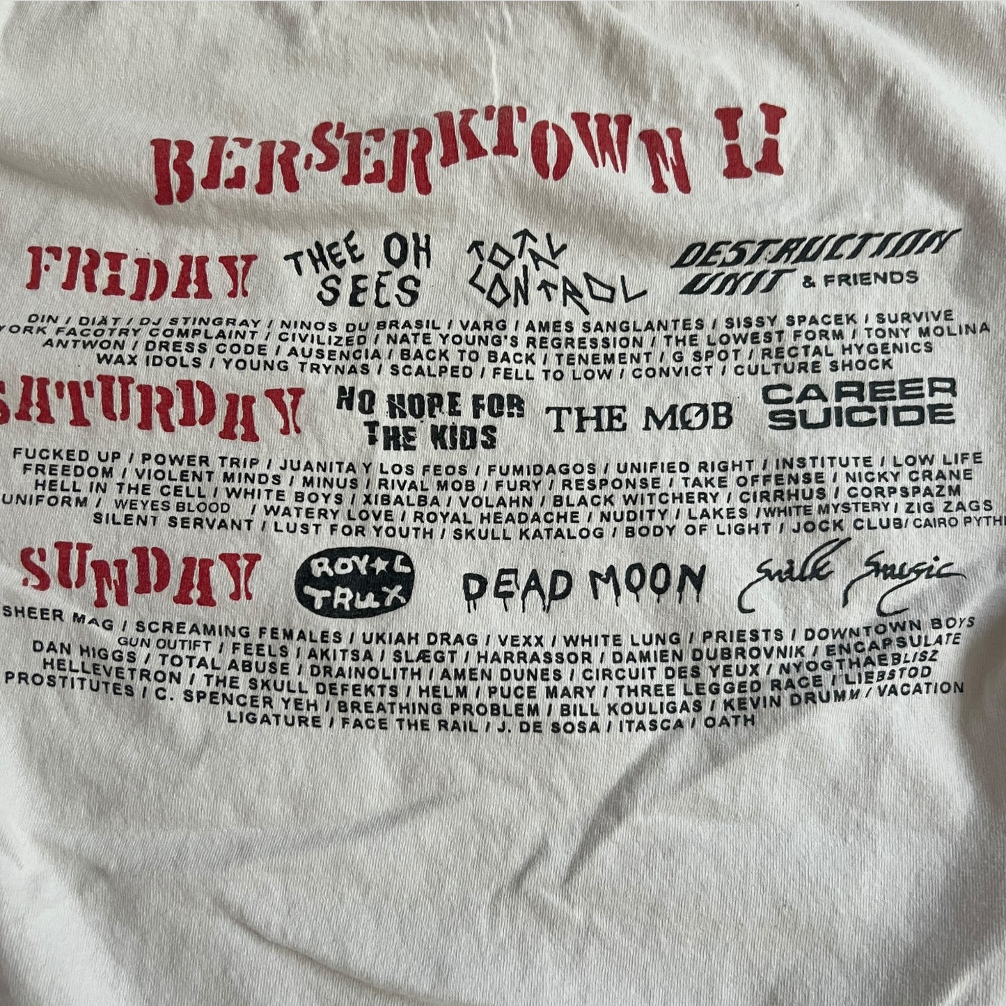 Berserkertown II Music Festival Shirt Size S