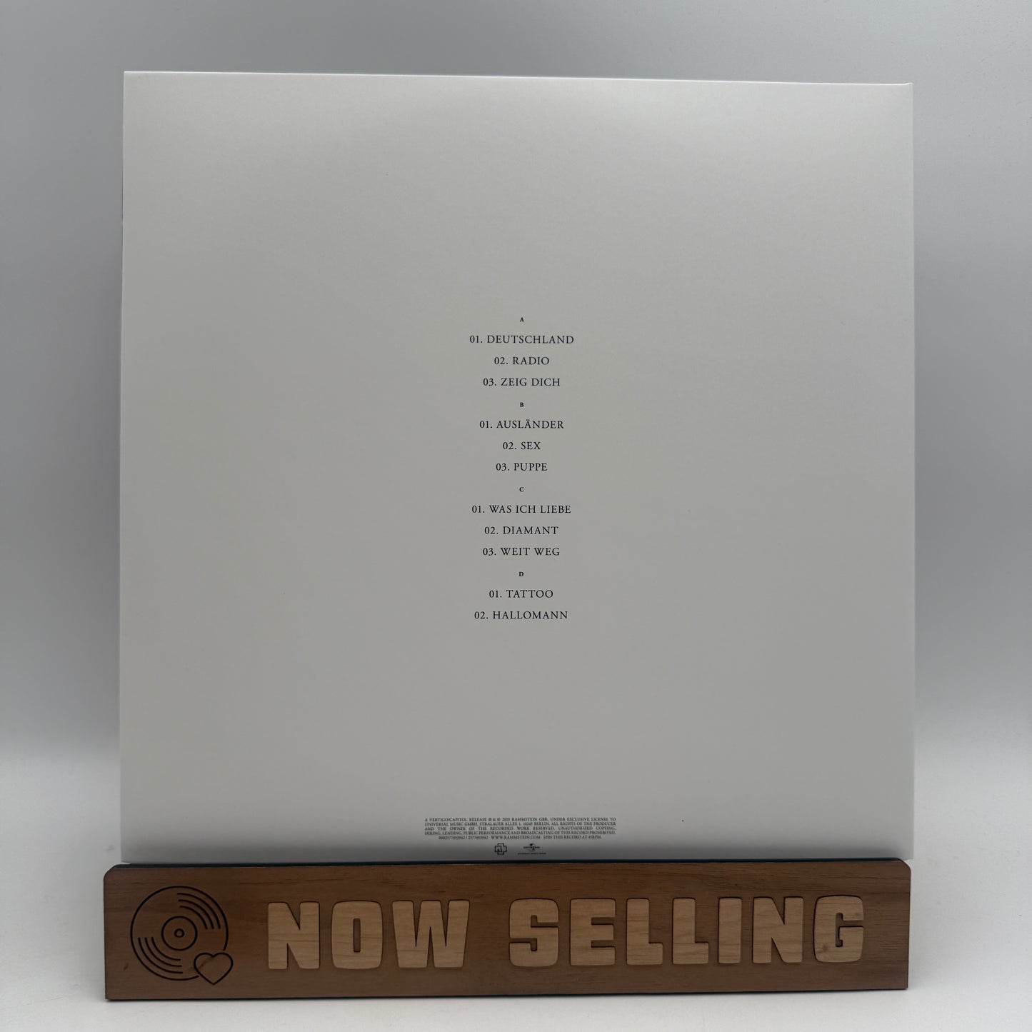 Rammstein - Rammstein / Untitled / Self Titled Vinyl LP Reissue Remastered 180 Gram