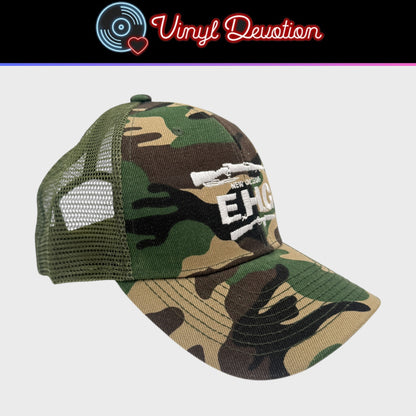 EyeHateGod Band Camo Trucker Hat Snapback