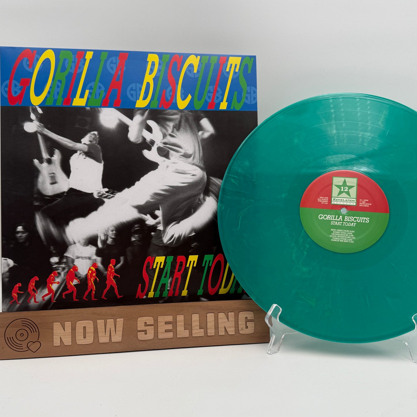 Gorilla Biscuits - Start Today Vinyl LP Reissue Green Marble