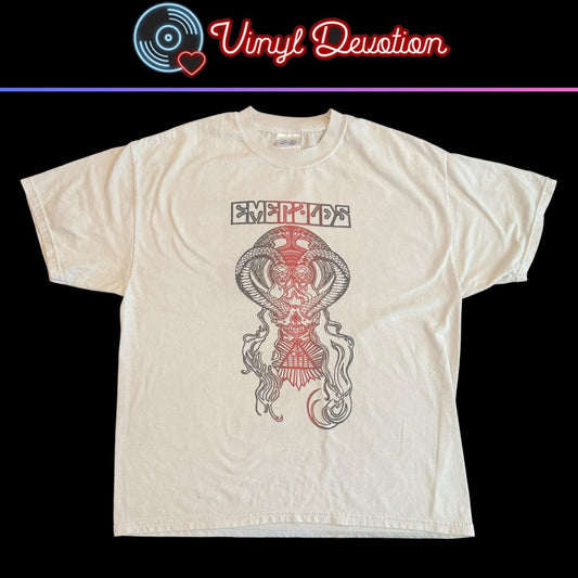 Emeralds Metal Band Cobra White T-Shirt Size L Pentagram Radio Moscow Space Vacation