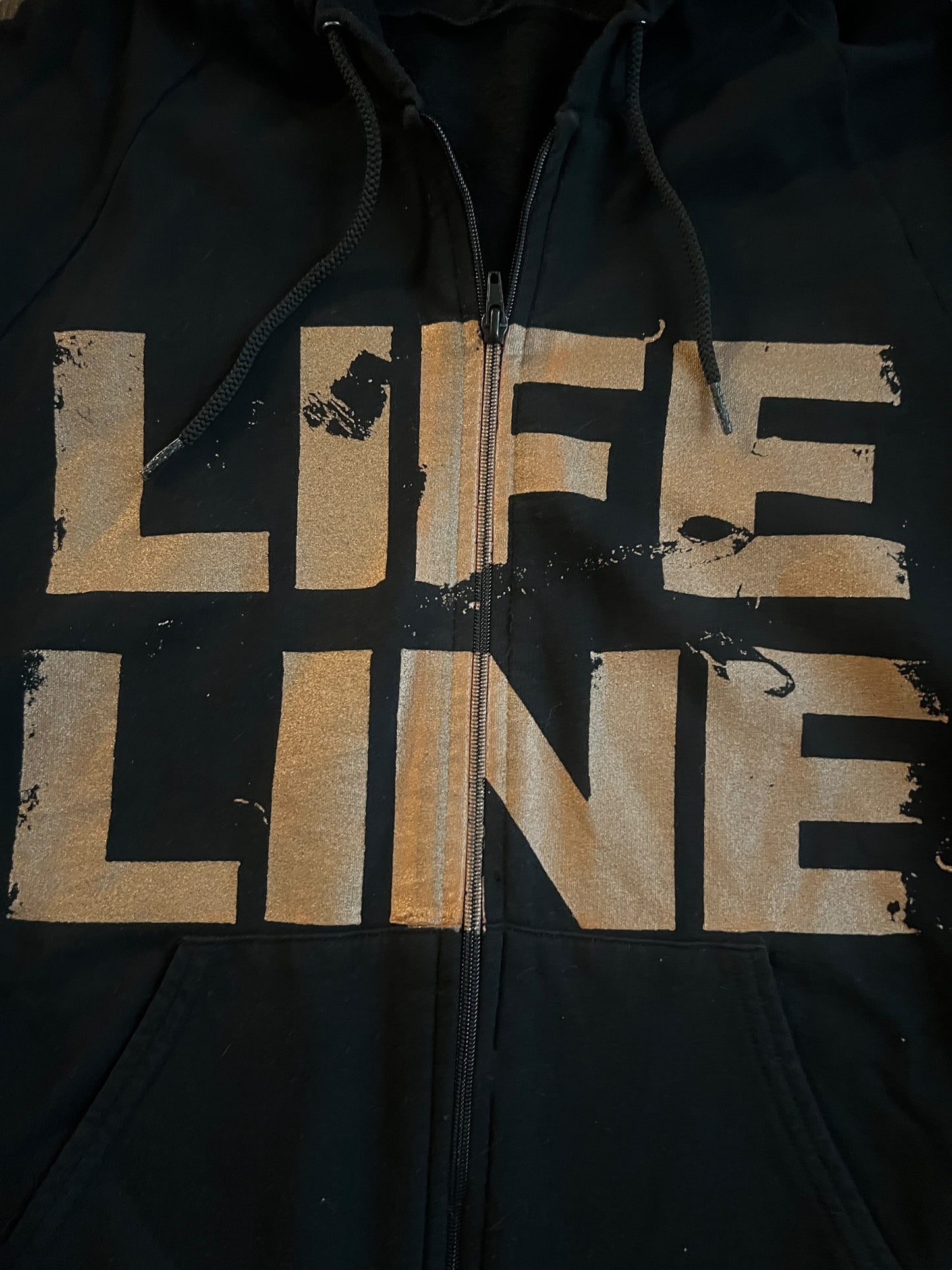Jesu Band Lifeline Zip Up Hoodie Size L Godflesh Justin Broadrick