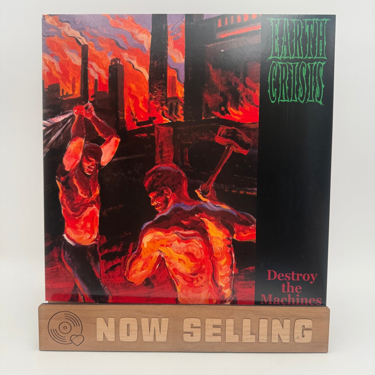 Earth Crisis - Destroy The Machines Vinyl LP Orange Red Black Yellow Marble