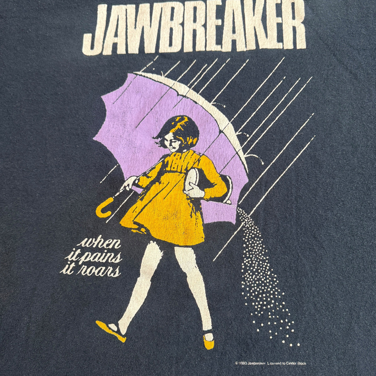 Jawbreaker Band When It Rains Morton Salt Girl Y2K Navy Blue 