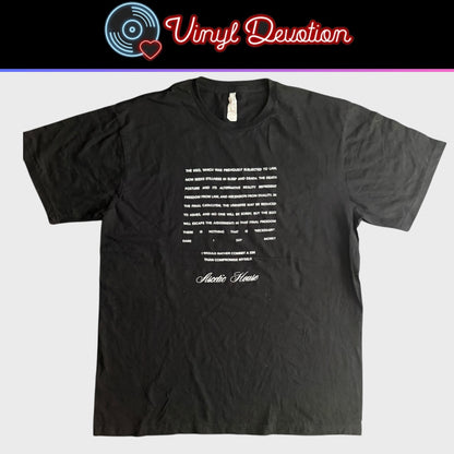 Ascetic House Record Label White T-Shirt Size L Marshstepper Destruction Unit Body Of Light