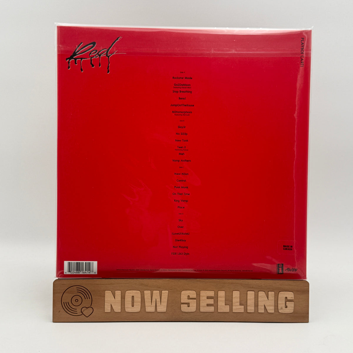 Playboi Carti - Whole Lotta Red Vinyl LP Reissue Red w/ Black Spot IVC Unnumbered