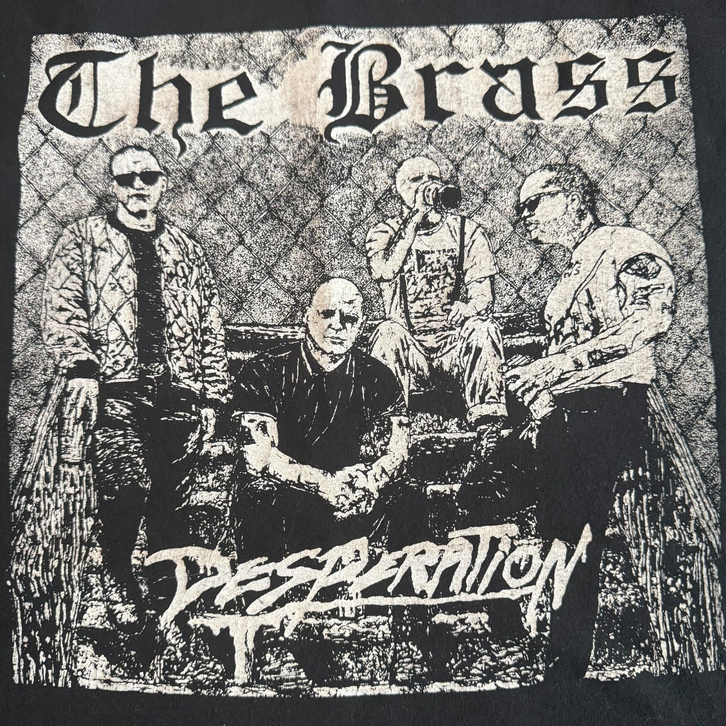 The Brass Oi Punk Band Desperation T-Shirt Size M