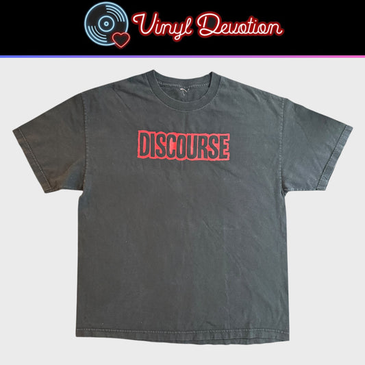 Discourse Straight Edge Hardcore Band Fall 2014 Tour T-Shirt Size XL