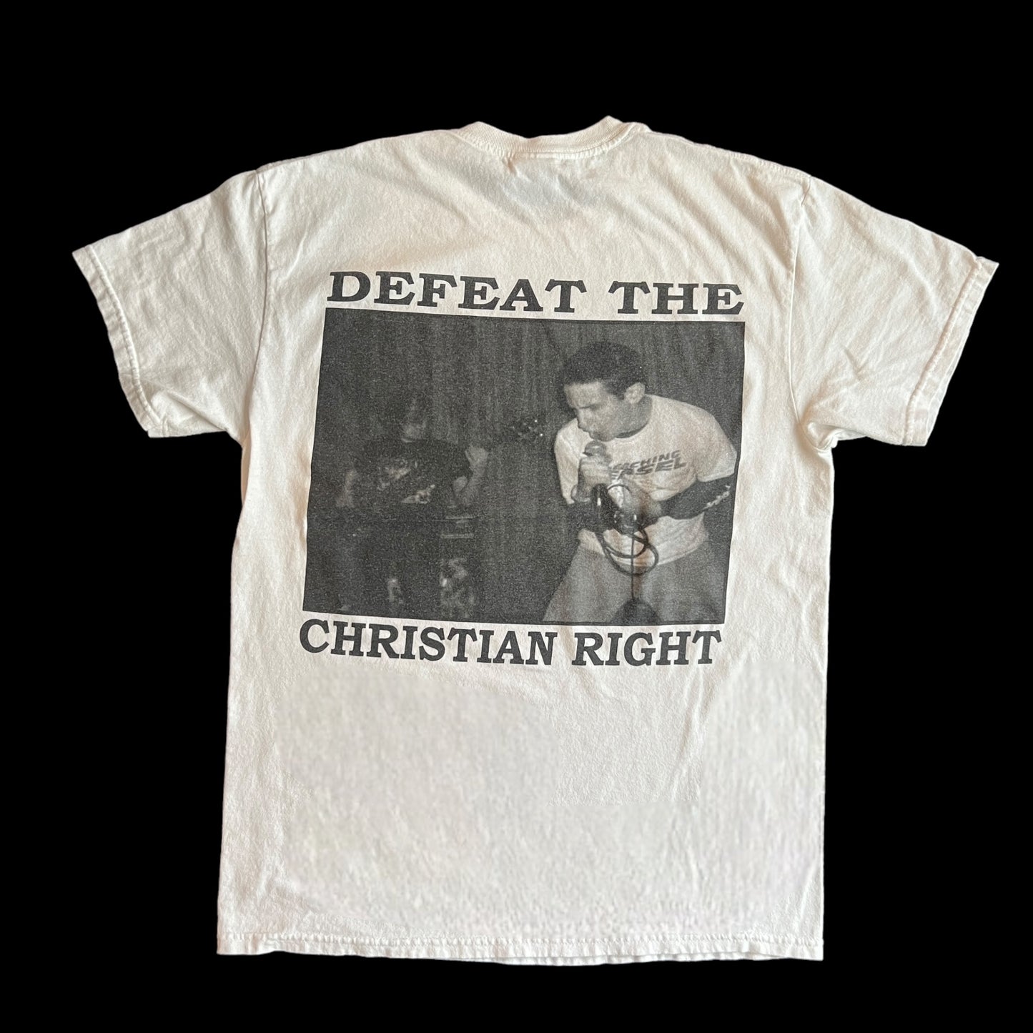 Weekend Nachos Band Defeat The Christian Right T-Shirt Size M