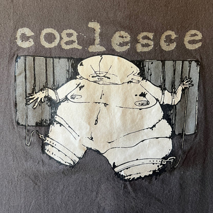 Coalesce Band Vintage Monster Band T-Shirt Size L Single Stitch Edison Recordings