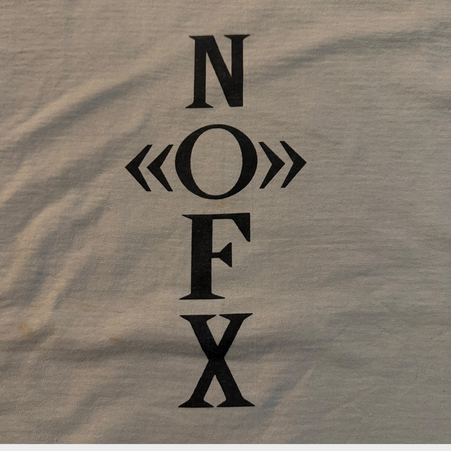 NOFX Band Liza 1996 Vintage Tan T-Shirt Size XL SIGNED BY THE BAND