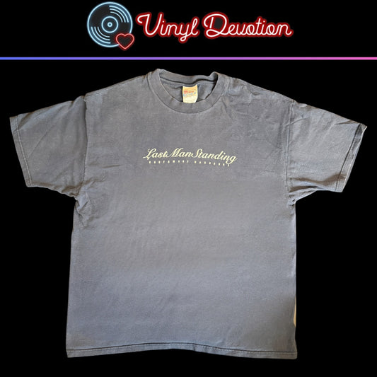 Last Man Standing Seattle Hardcore Band Blue Vintage T-Shirt Size XL Botch Kiss It Goodbye Trial Zeke