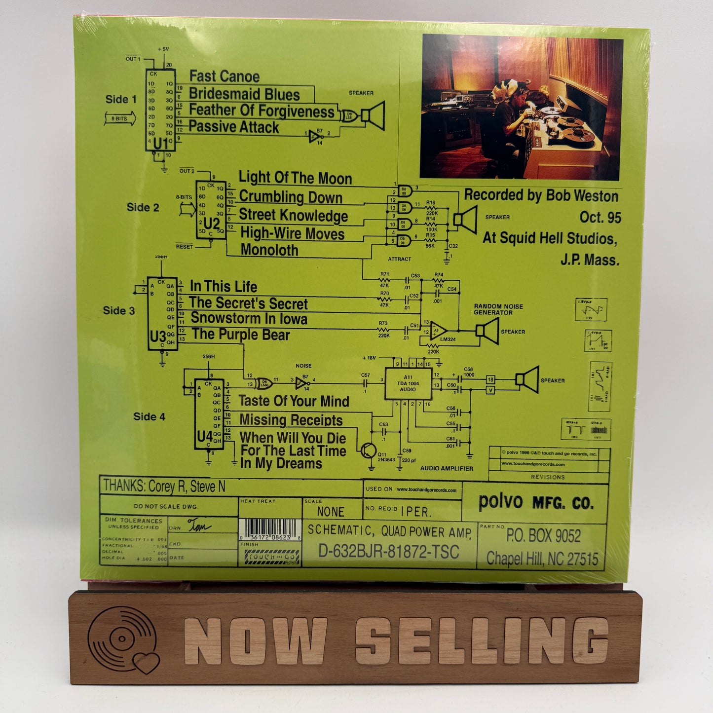 Polvo - Exploded Drawing Vinyl LP Aqua Reissue SEALED