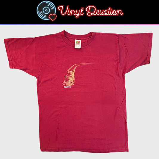 Cable Band Live To Rock Maroon 90s Vintage T-Shirt Size L Isis American Nightmare Come To Grief