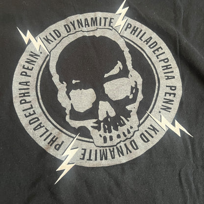 Kid Dynamite Band Skull Lightning Bolts T-Shirt Size L