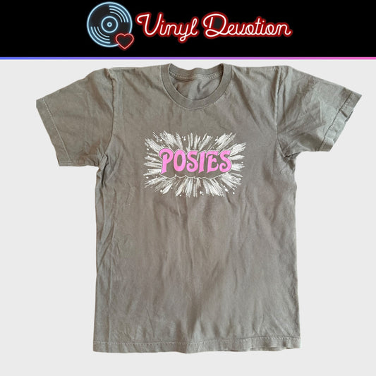 The Posies Band Gray Brown T-Shirt Size S