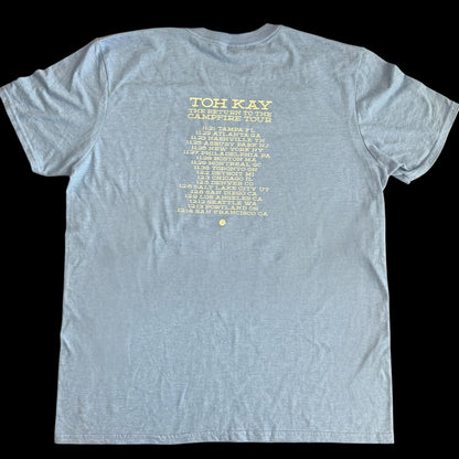 Toh Kay Band Return To Campfire 2016 Tour Blue T-Shirt Size L Streetlight Manifesto
