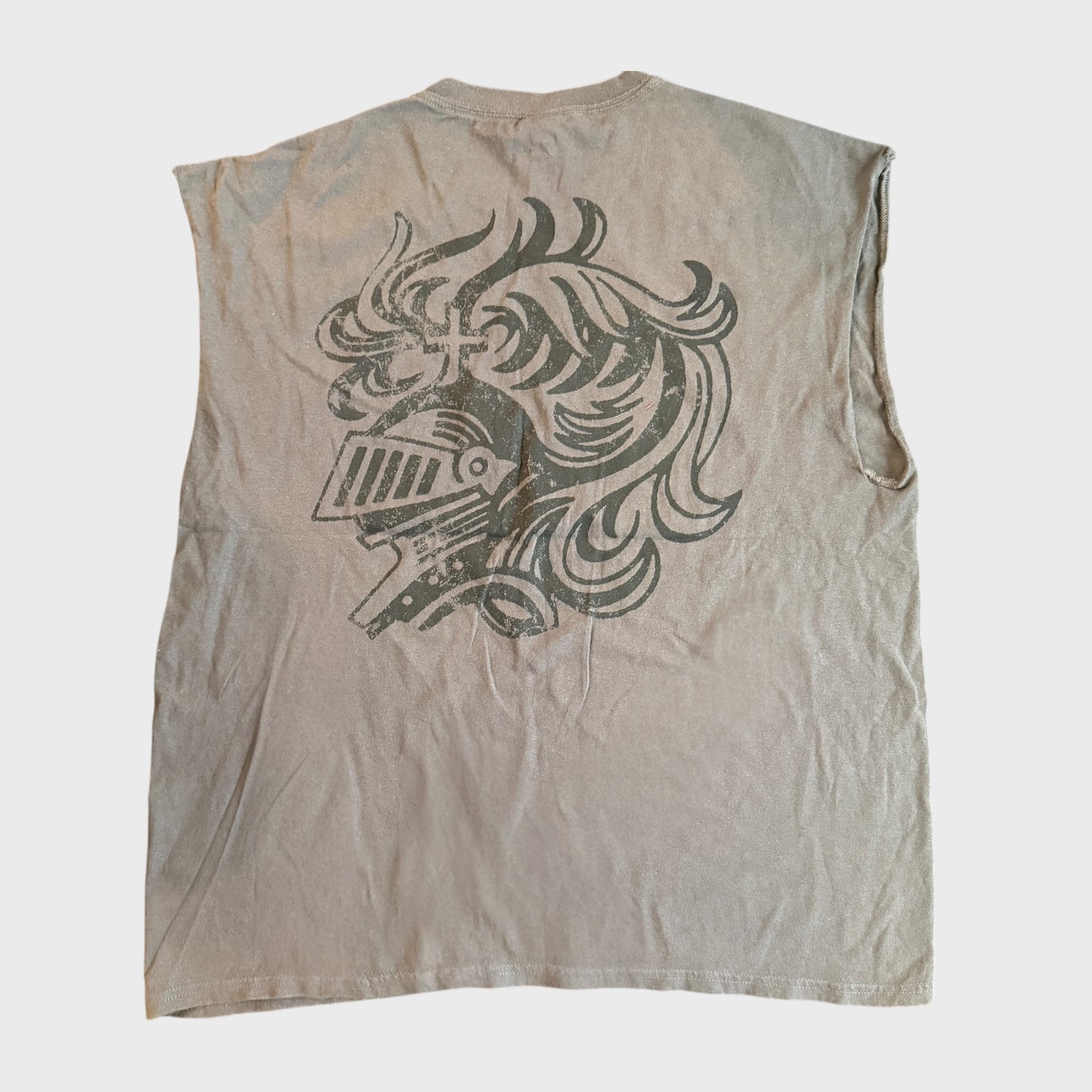 Armored Saint La Raza Sleeveless Gray T-Shirt Size XL