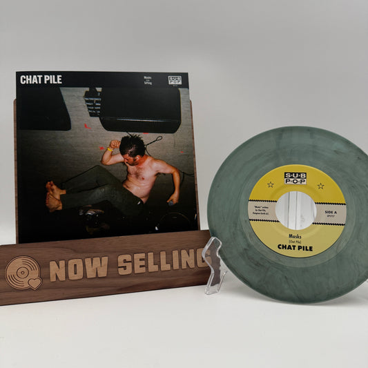 Chat Pile  - Masks b/w Sifting Vinyl 7" Sea Glass w/ Black Swirl